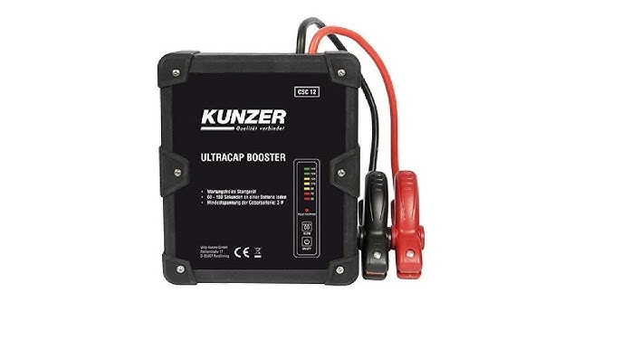 KUNZER MPB300 Startgerät Kompressor - LiPo 12 Volt 600 A - Auto