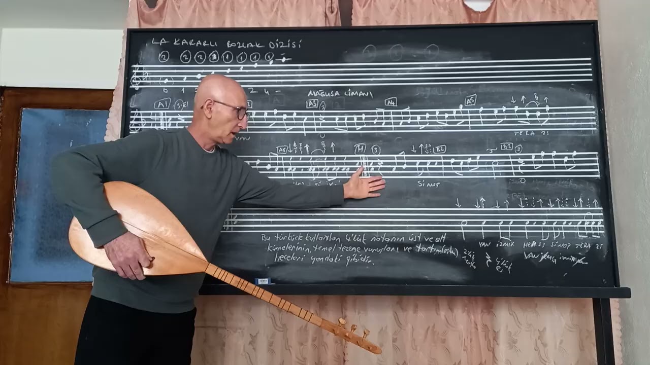 Bağlama Dersi: MAĞUSA LİMANI(Solfej) #keşfet#müzik#türkü#solfej