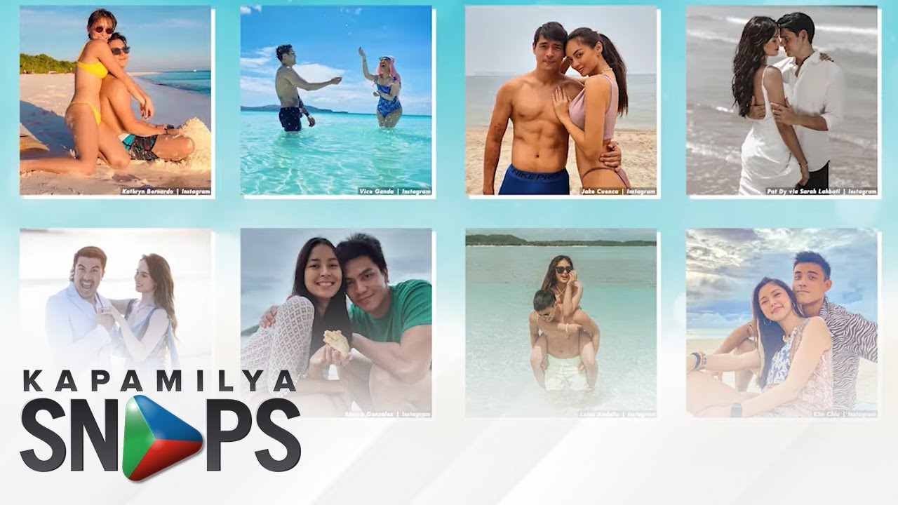 The sweetest moments of Celebrity couples in their romantic beach trips | Kapamilya Snaps