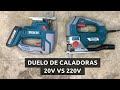 Duelo de caladoras, 220v vs 20V. Eléctrica vs Batería.