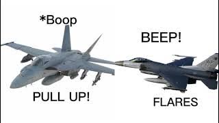 f/a-18 and f-16
