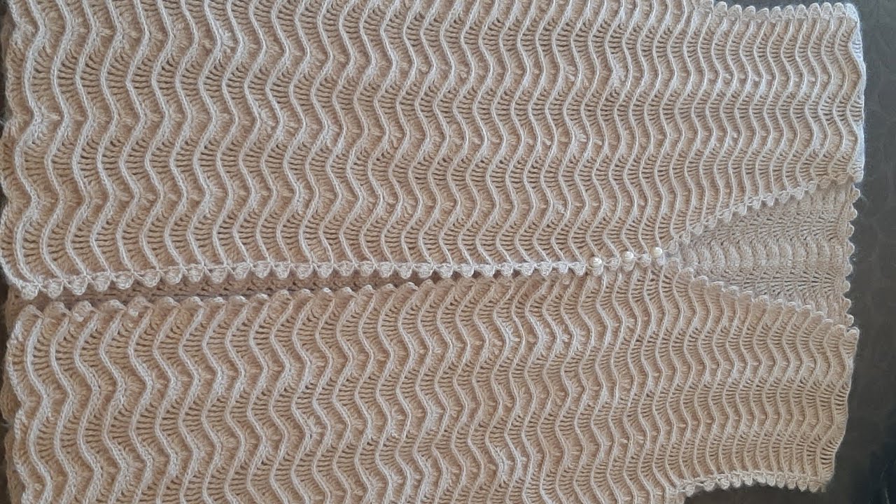 TIĞ İŞİ SU DALGASI (SUYOLU)ÇEYİZLİK YELEK MODELİ BİTTİ🧿🧿🧿