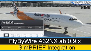 FBW A32NX ab 0.9.x - SimBrief Integration ★ Microsoft Flight Simulator