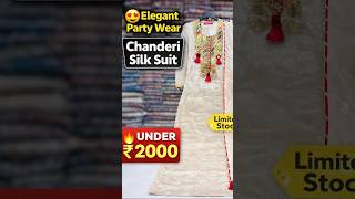 Trending #punjabisuit #Chanderi Silk Party Wear #suitdesign | Beautiful Collection under 2000/-