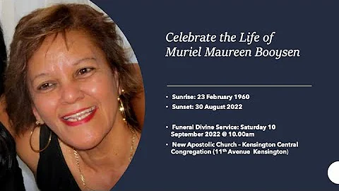 Celebrate the Life of Muriel Maureen Booysen