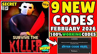 Working Codes Roblox Survive The Killer Codes In February 2026 Survive The Killer Code 2026