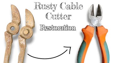How to Restore a Rusty Cable Cutter | Extreme Rust Removal & Restoration | Metal Doctor PK