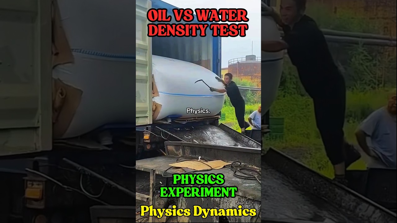 👉 Oil vs Water Density Test 🔥 | Real Life Physics Experiment 