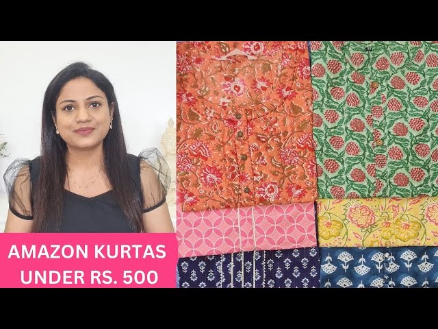Amazon Kurti Palazzo Set Under ₹500 Haul | Affordable Kurtis for College &  Office| Its makeover tym - YouTube
