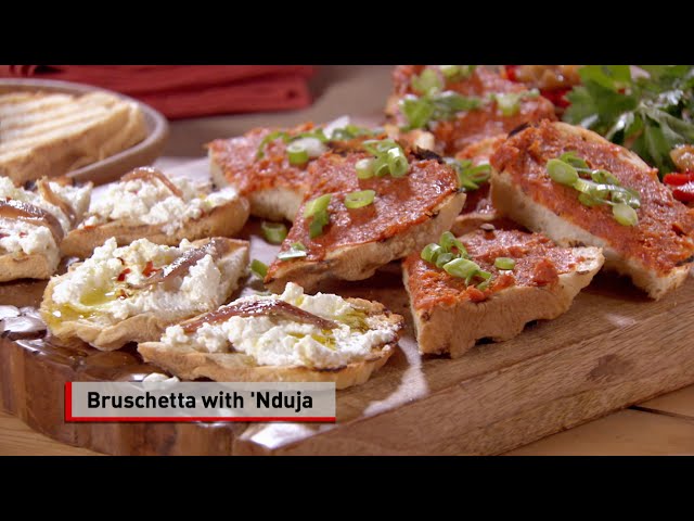 Bruschetta with 'Nduja and Poached Egg Recipe