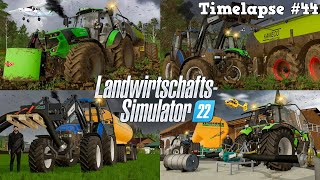 FESTGEFAHREN bei der GÜLLEAUSBRINGUNG im SCHLAMM mit @TheCamPeRYT! 😱💩🚜💨 | [LS22] - Timelapse #44