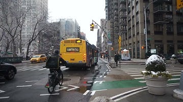 NYC Bus: East Side bound XD40 7583 M23 SBS at 23 St/5 Av