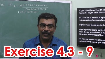 115. Maths | Combinatorics and Mathematical Induction | Exercise 4.3 - 9
