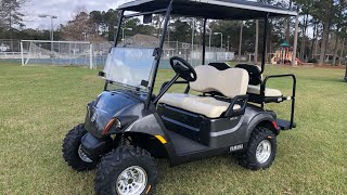 Yamaha Golf Cart 3' Rhox Lift Kit Install ~ POWERTECH AC DRIVE 2 ~ IRS