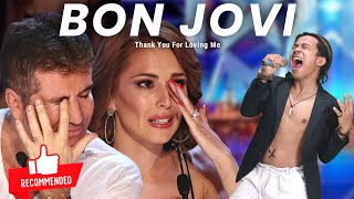 Golden Buzzer | Very Extraordinary Voice Strange Baby Singing Song Bon Jovi Makes the Judges Cried