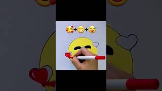 Emoji Satisfying Creative Art #Art #Emojimix #Youtubeshorts #Creative #Nimraart