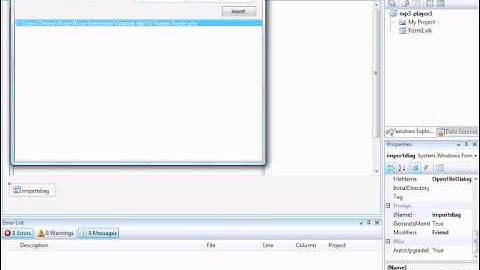 Visual Basic tutorial: mp3-player