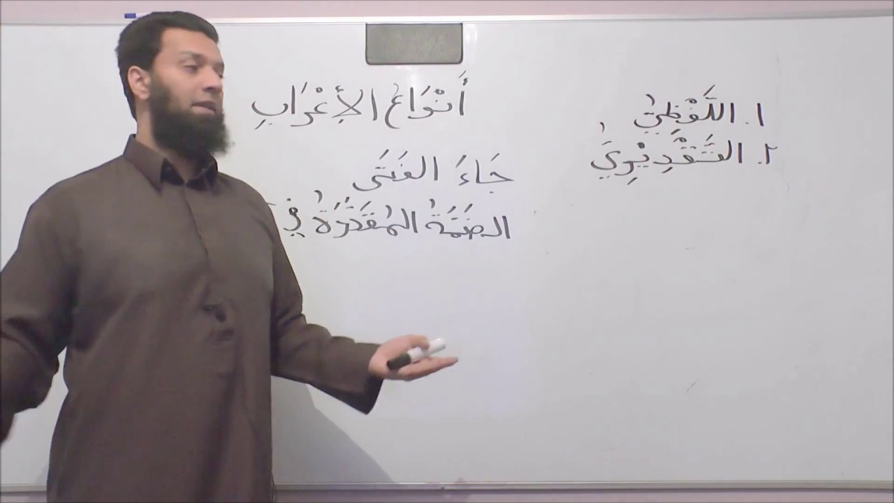 Arabic Grammar For All - Lesson 25 - Types of 'Iraab - Abu Sulaymaan