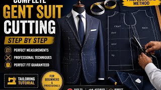 Complete Men's Suit Cutting Tutorial | Professional Suit Cutting Method Step by Step