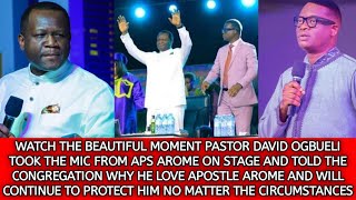 THE MOMENT PST OGBUELI TOOK THE MIC FROM APS AROME AND TOLD THE CONGREGATION WHY HE LOVE HIM SO MUCH