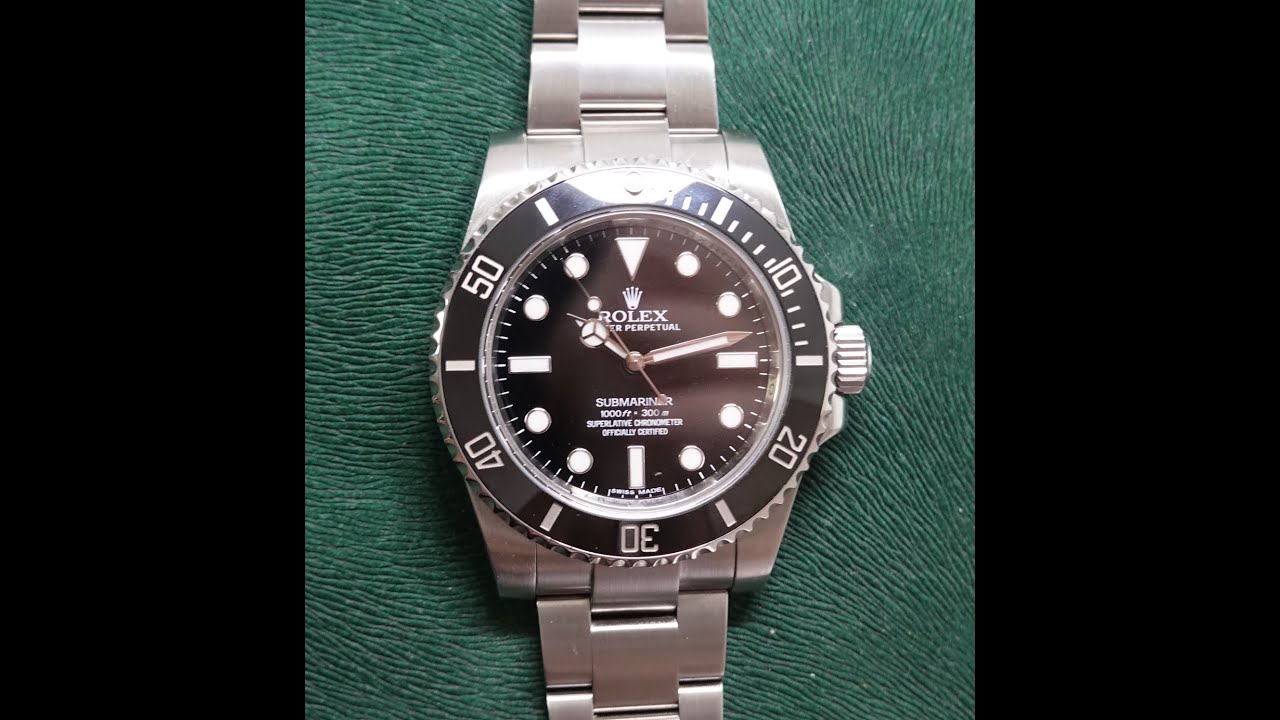 c2012 Rolex Submariner no date ceramic bezel model, reference
