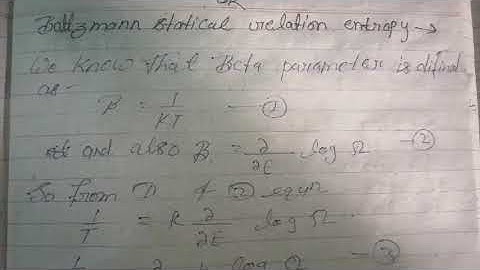 Boltzmann statical relation with entropy