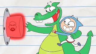 The BIG RED BUTTON | Boy & Dragon | Cartoons For Kids | Wildbrain Toons