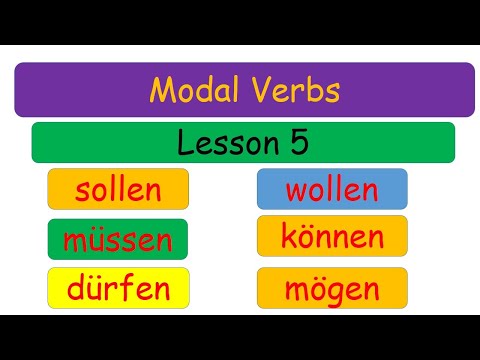 Modal Verbs In German / Modalverben In German / Modal Verbs/ Learn German /  Modal Verb In German - Youtube