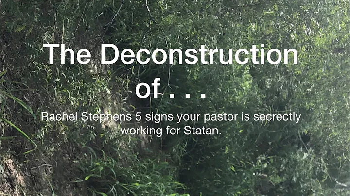 The Deconstruction of Rachel Stephens 5 signs your...