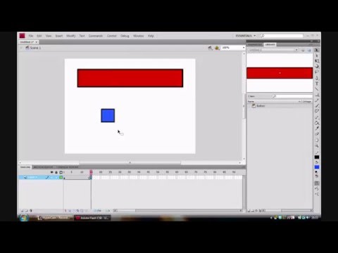 Adobe Flash CS4 Tutorial - How to make a button