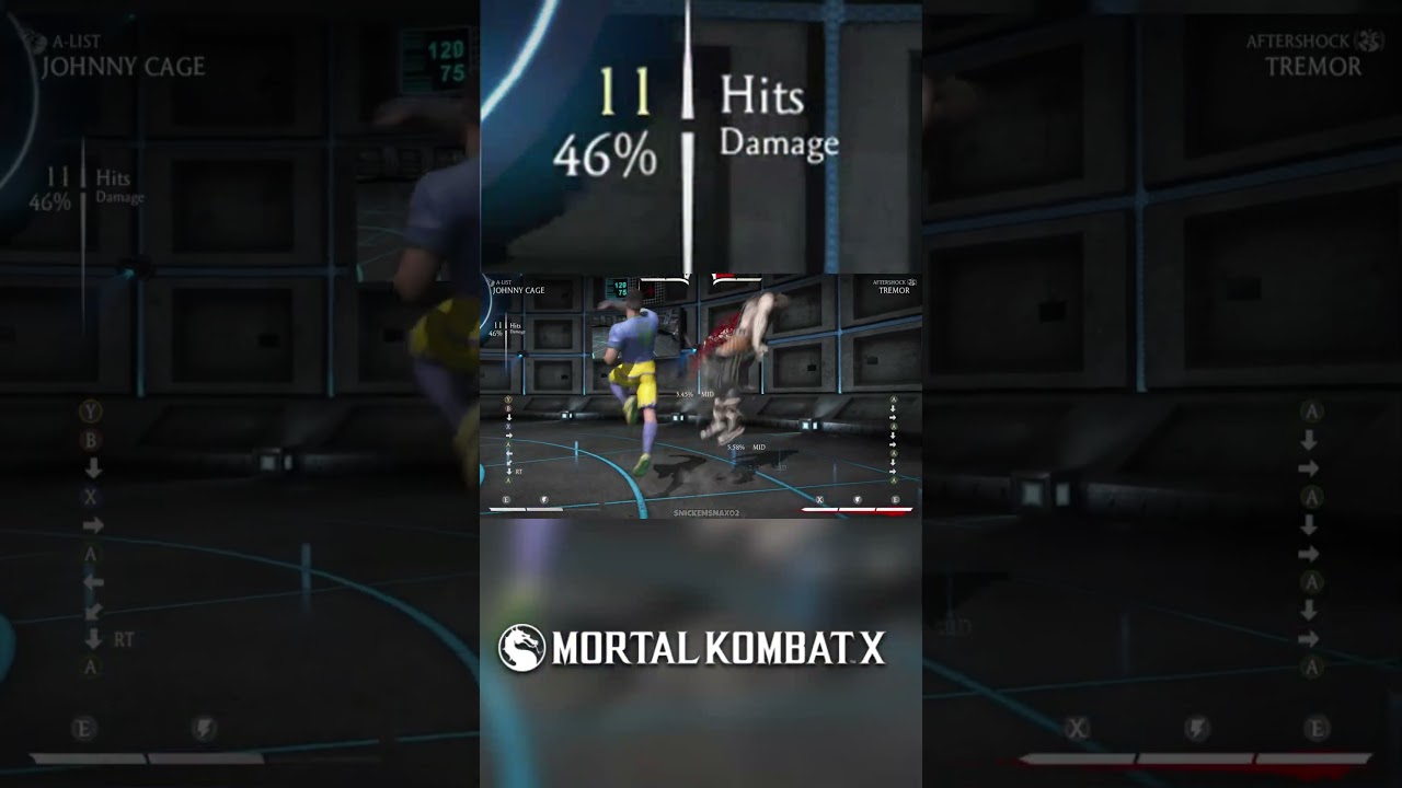 Johnny Cage (A-List) 58% Combo (Mortal Kombat X)