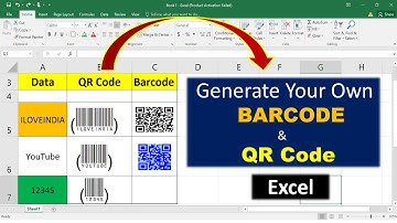 How to create QR Code in Excel | How to create BAR Code in Excel | BARCODE & QR Code in HINDI |