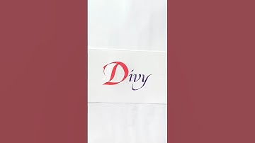 Divy name written on calligraphy. #calligrphylearning #rahul_calligraphy