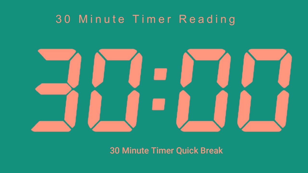 30 Minute Timer Quick Break