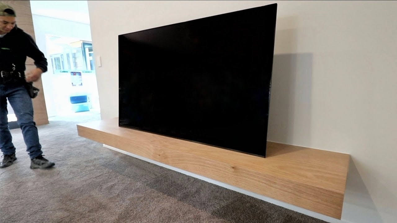 Plywood Floating Shelf With Hidden Hatch - Youtube