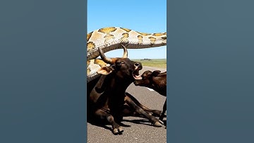 Part 1 Brave Heroes Rescue Hyperactive Mother Cow from Giant Python