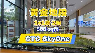 超绝地段 CTC SkyOne | 新开商场SKS City Mall隔壁的项目 | 走路300m到RTS | Type B 1+1房2厕 506sqft | 新山市中心黄金地段