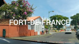 La Martinique  Un car ride entre FortDeFrance centre et Schœlcher