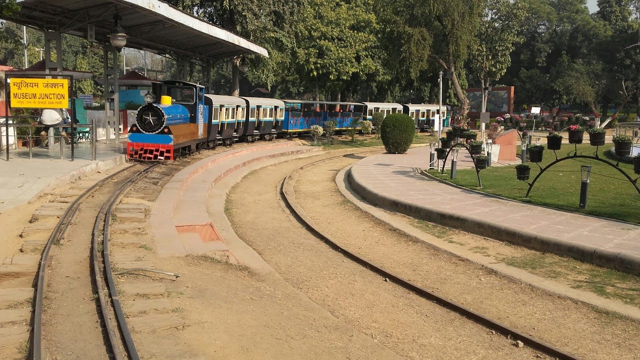 National Rail Museum Joy ride in toy train YouTube