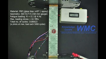 Time-lapse video fatigue test on composite (high cycle fatigue)