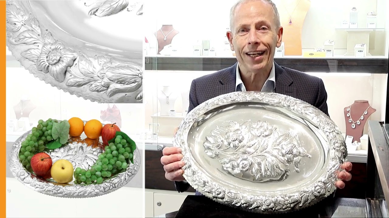 York Sterling Silver Platter/Tray/Centrepiece - Antique George IV