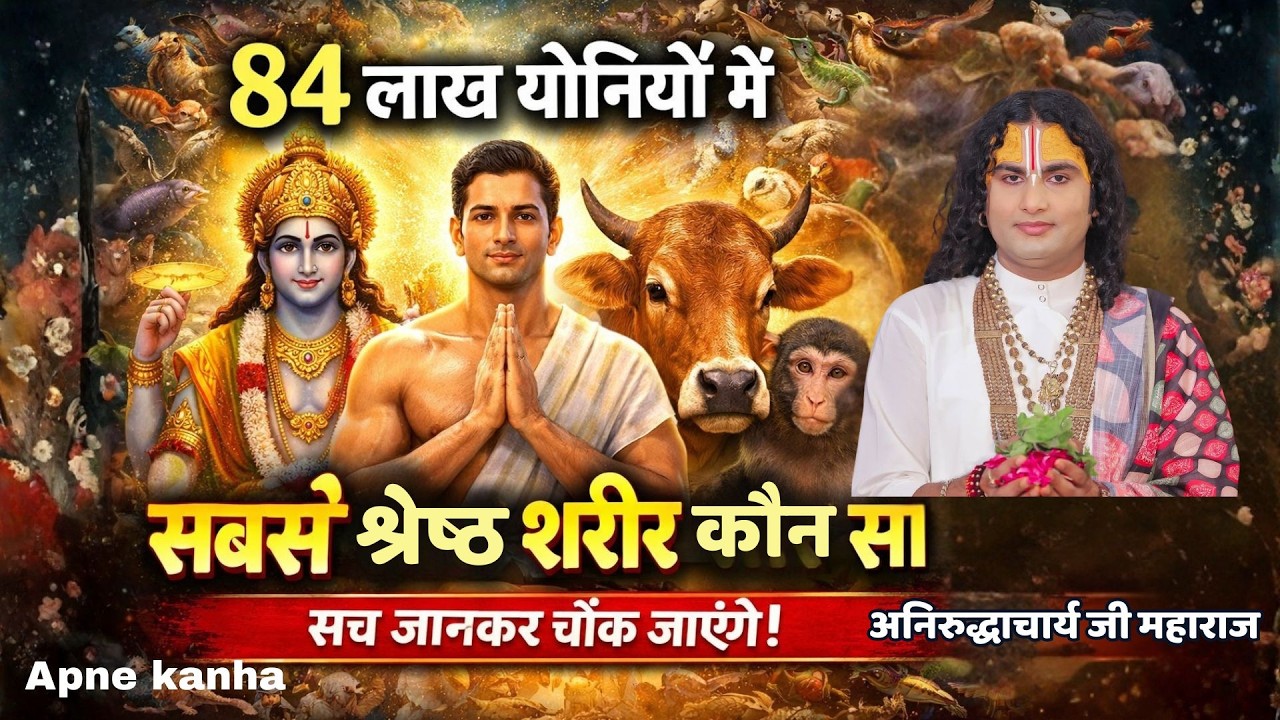 होली से पहले सुन लीजिए – 84 लाख योनियों में सबसे श्रेष्ठ शरीर किसका है? | अनिरुद्धाचार्य जी महाराज