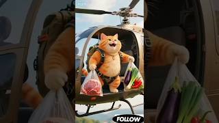 Orenga 🚁 cat 🐈 cocking 🐔 video plan 🚁 #cat #cooking #aivideo #cutecat #ytshorts #short