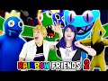 LOS RAINBOW FRIENDS 2 NOS QUIEREN COMER 😱 | roblox Miraculous Lady Bug