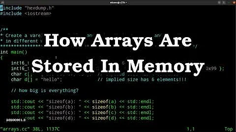 How Multidimensional Arrays are Stored in Memory