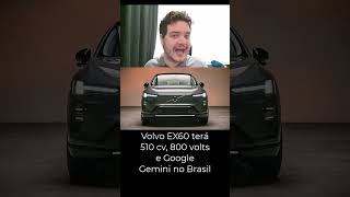 Novo Volvo EX60 2026: SUV elétrico de R$ 500 mil mira Porsche e Audi #volvo #ex60 #volvoex60