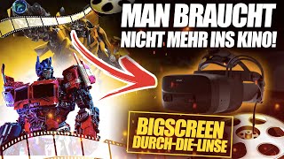 MAN BRAUCHT NICHT MEHR INS KINO - Bigscreen Durch-Die-Linse der Varjo VR-3 High-End VR Brille