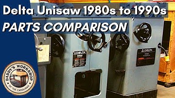 Delta Unisaw Comparison Study - 1980s and 1990s
