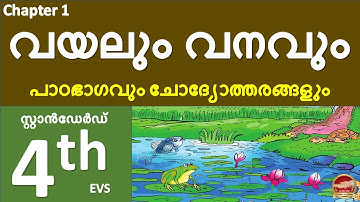 Class 4 EVS Chapter 1 വയലും വനവും | Vayalum Vanavum activities Std 4 Parisarapadanam Unit 1