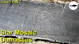 Triple-T #109 - Damascus Patterns - Star mosaic